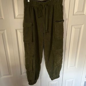 Corduroy jogging pants